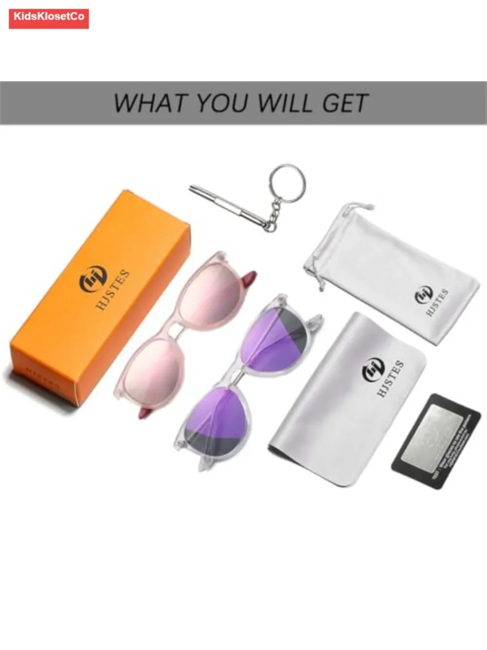 Polarized Kids Sunglasses 100% UV Protection TR90 Frame Stainless Steel Temples